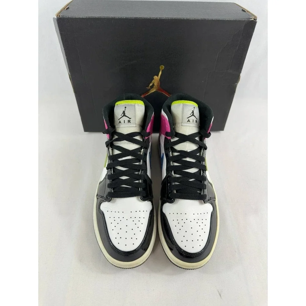 Nike Air Jordan 1 Mid SE 'Cyber Active Fuchsia' CZ9834-100 Men's Size 8.5